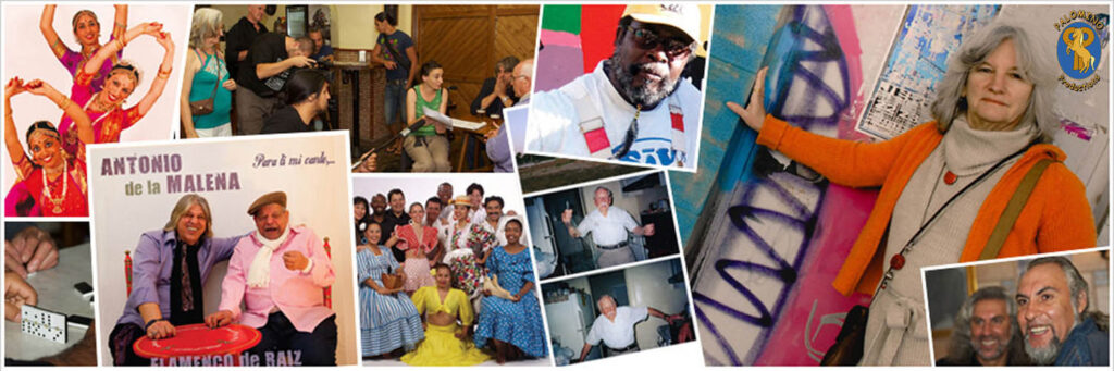 collage showing some of the different ethnic groups we have filmed