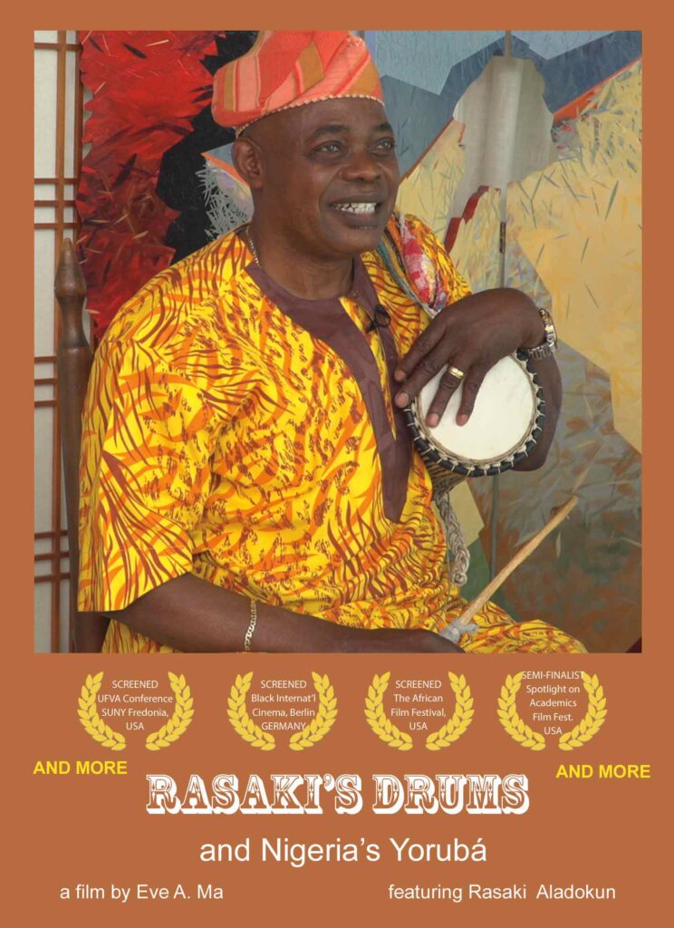Rasaki Aladokun with drum
