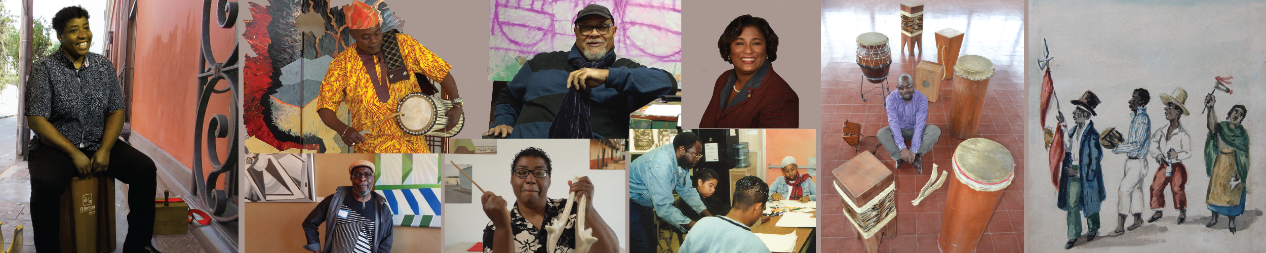 banner showing images from our work on African diaspora topics
